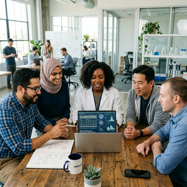 Team Collaboration in High-Tech Laboratory